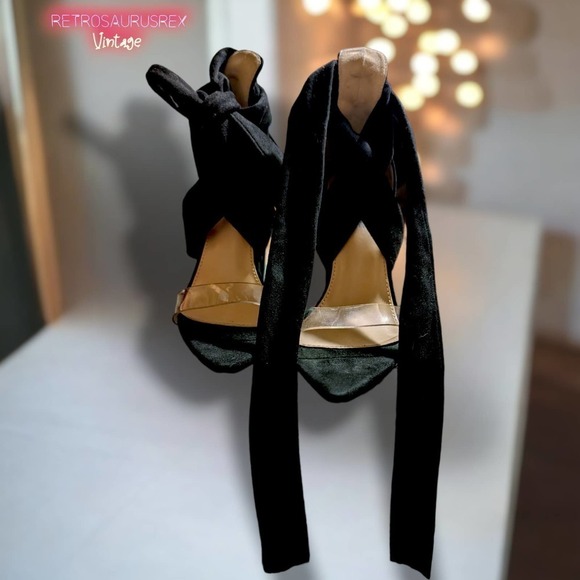 Public Desire Jordy High Block Heel Wrap Tie Heels, 7 - Picture 2 of 12